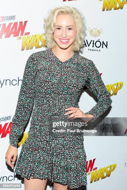 Jazmin Grace Grimaldi attends The Cinema Society With Synchrony And Avion Host A Screening Of Marvel Studios' "Ant-Man And The Wasp" at The Museum of...