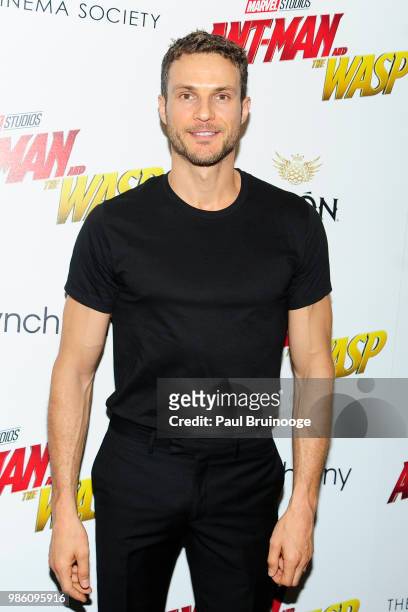 Ryan Cooper attends The Cinema Society With Synchrony And Avion Host A Screening Of Marvel Studios' "Ant-Man And The Wasp" at The Museum of Modern...