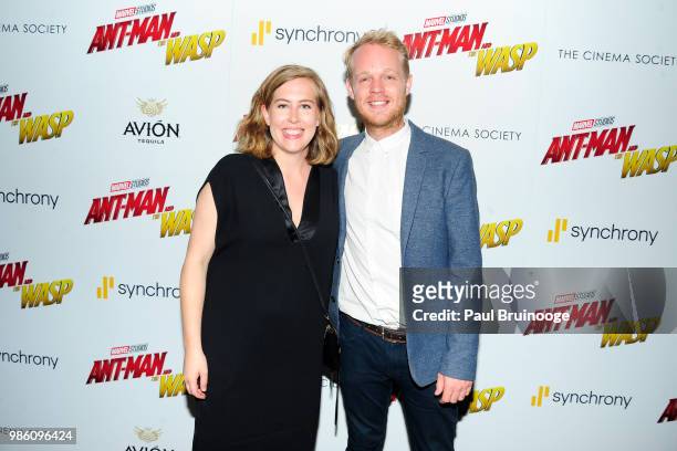 Guests attend The Cinema Society With Synchrony And Avion Host A Screening Of Marvel Studios' "Ant-Man And The Wasp" at The Museum of Modern Art on...