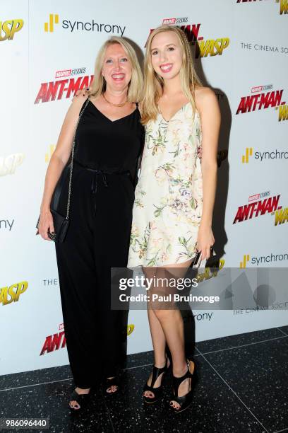 Cindy Weisskopf and Alex Weisskopf attend The Cinema Society With Synchrony And Avion Host A Screening Of Marvel Studios' "Ant-Man And The Wasp" at...