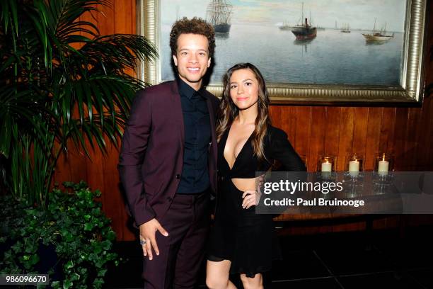 Damon Gillespie and Grace Aki attend The Cinema Society With Synchrony And Avion Host The After Party For Marvel Studios' "Ant-Man And The Wasp" at...