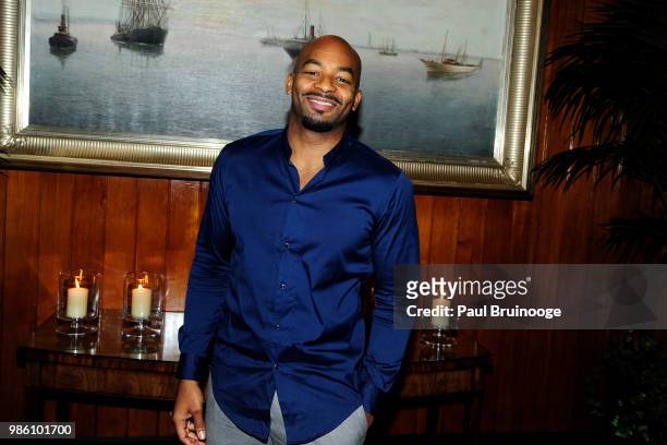 Brandon Victor Dixon attends The Cinema Society With Synchrony And Avion Host The After Party For Marvel Studios' "Ant-Man And The Wasp" at The Water...