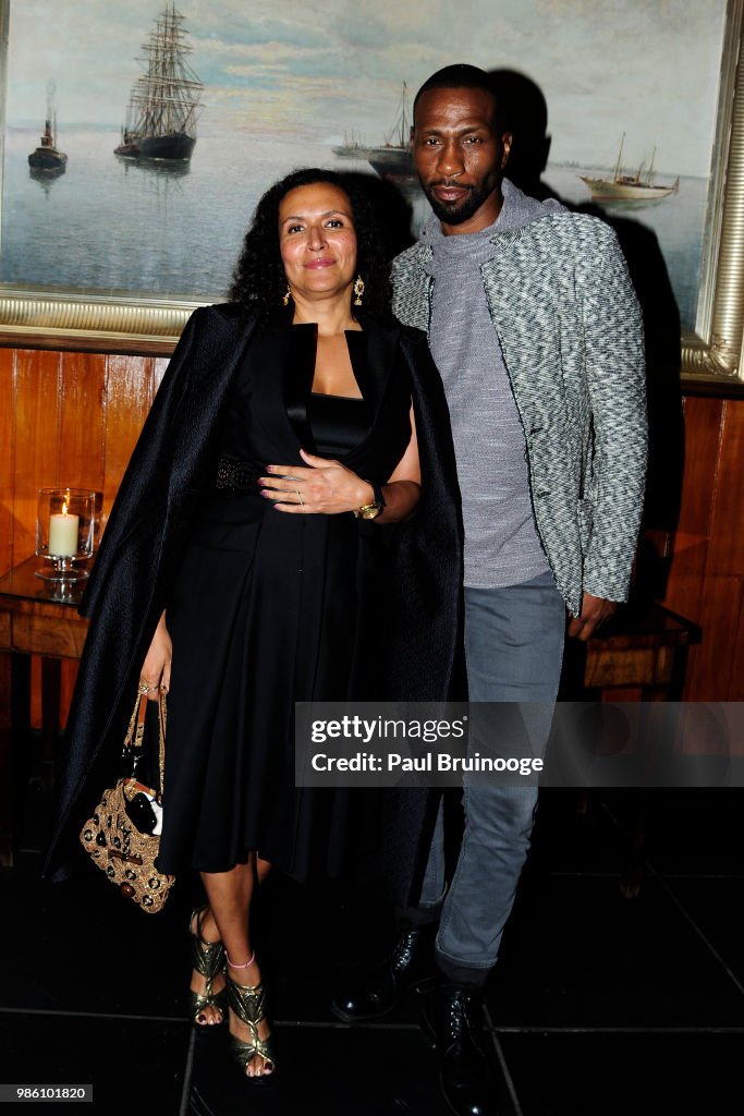 Patricia Blanchet and Leon Robinson attends The Cinema Society With