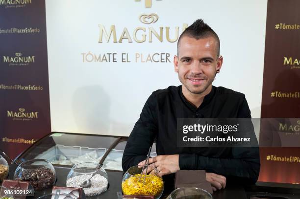 Spanish chef Dabiz Munoz presents new Magnum Campaign at the Eurobuilding Hotel on June 28, 2018 in Madrid, Spain.