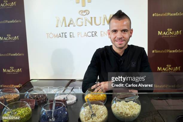 Spanish chef Dabiz Munoz presents new Magnum Campaign at the Eurobuilding Hotel on June 28, 2018 in Madrid, Spain.