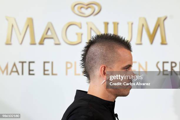 Spanish chef Dabiz Munoz presents new Magnum Campaign at the Eurobuilding Hotel on June 28, 2018 in Madrid, Spain.