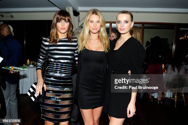 Valery Kaufman, Caroline Lowe and Bregje Heinen attend The Cinema Society With Synchrony And Avion Host The After Party For Marvel Studios' "Ant-Man...