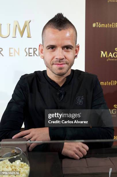 Spanish chef Dabiz Munoz presents new Magnum Campaign at the Eurobuilding Hotel on June 28, 2018 in Madrid, Spain.