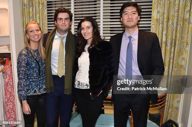 Madeline Melly, Lion Creel, Jennifer Creel and Thomas Fu attend J.McLaughlin Shopping Event to benefit Save the Children at J.McLaughlin on April 5,...