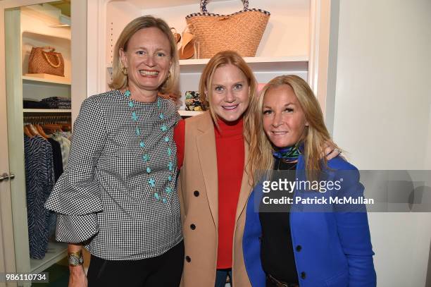 Barbara McLaughlin, Melissa Iorio Sylvestri and Glynis Karp attend J.McLaughlin Shopping Event to benefit Save the Children at J.McLaughlin on April...