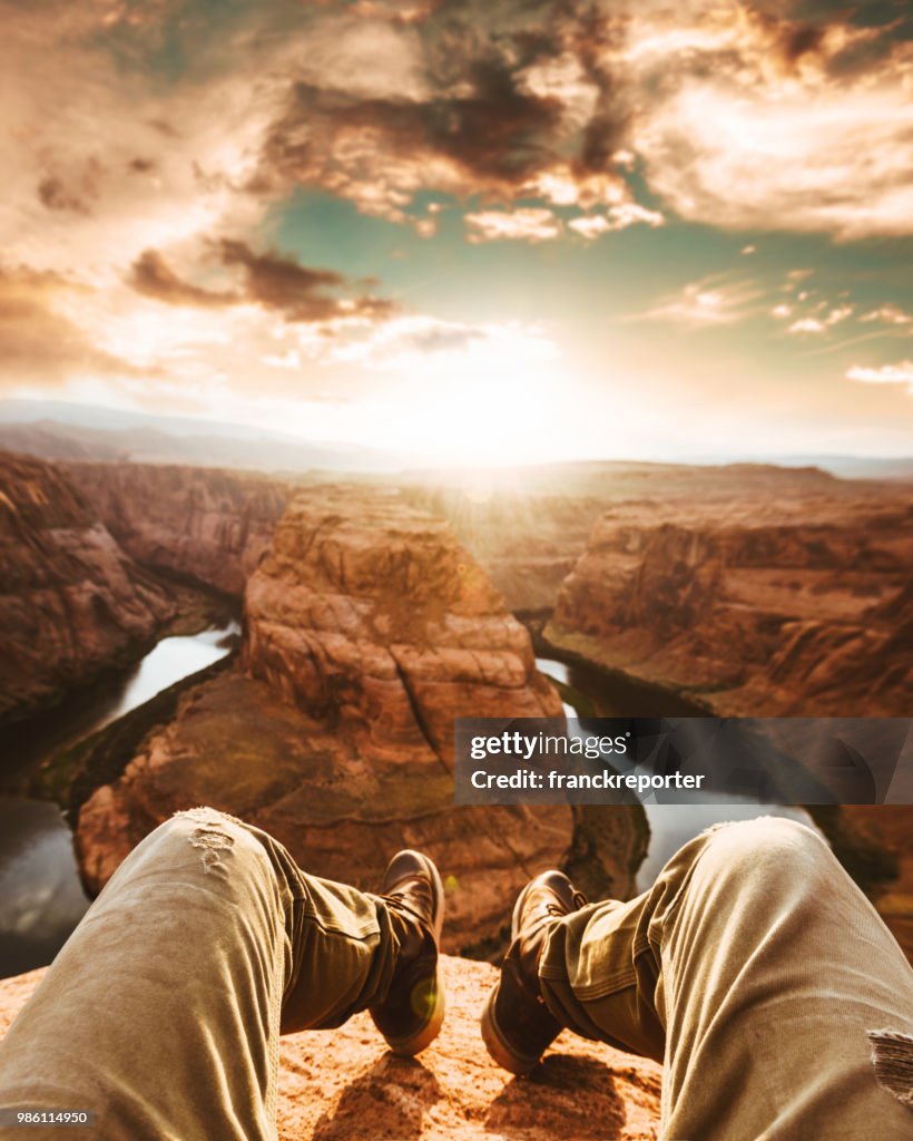 On top of horse shoe bend