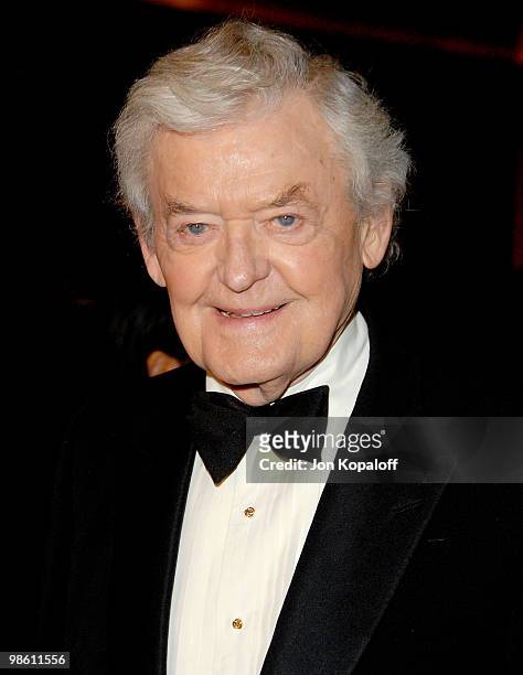 Actor Hal Holbrook arrives at the "60th Annual Directors Guild of America Awards" at the Hyatt Regency Century Plaza Hotel on January 26, 2008 in...