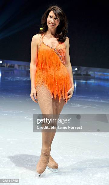 Gaynor Faye attends a photocall for Torvill & Dean's 'Dancing On Ice' tour 2010 at MEN Arena on April 22, 2010 in Manchester, England.