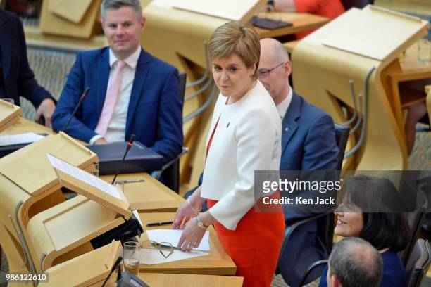 Scotland's First Minister Nicola Sturgeon moves the appointment of new government ministers following her reshuffle of Cabinet and junior ministerial...