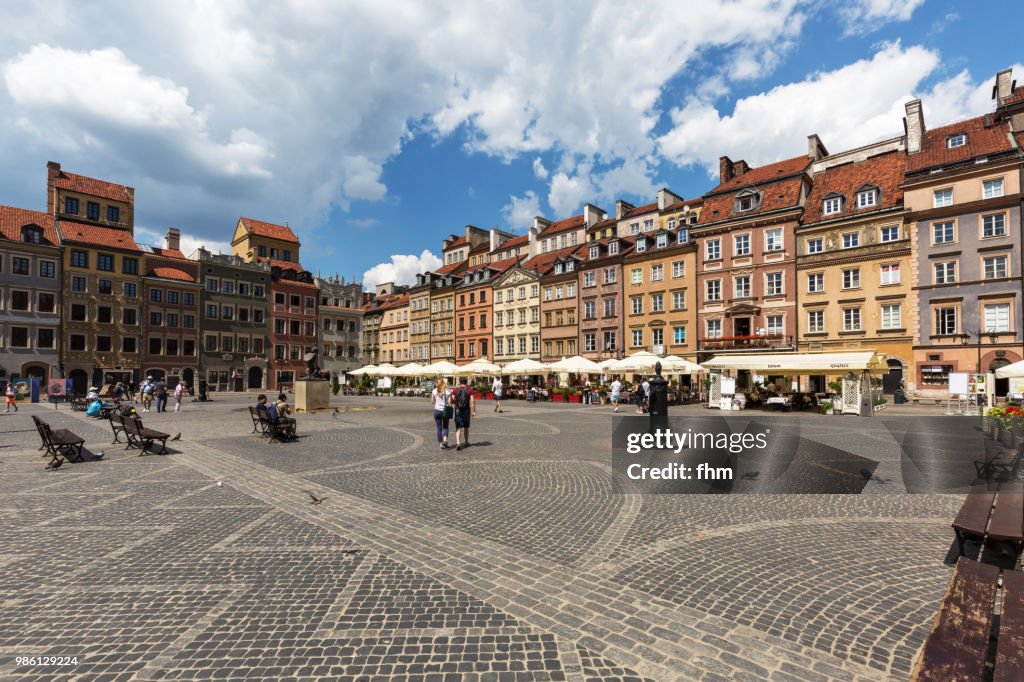 Warsaw old town - market square (Warsaw, Poland)