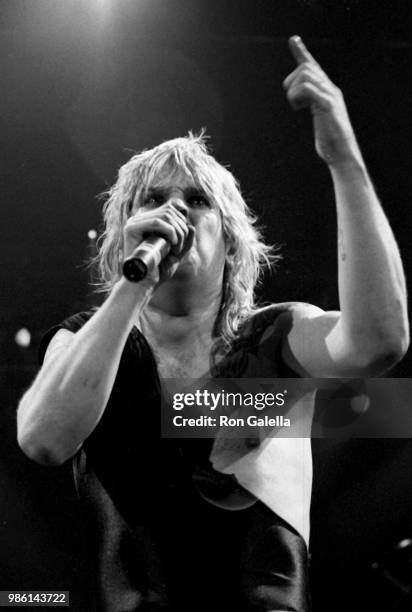 Ozzy Osbourne performs in concert on April 1, 1984 at San Diego Sports Arena in San Diego, California.