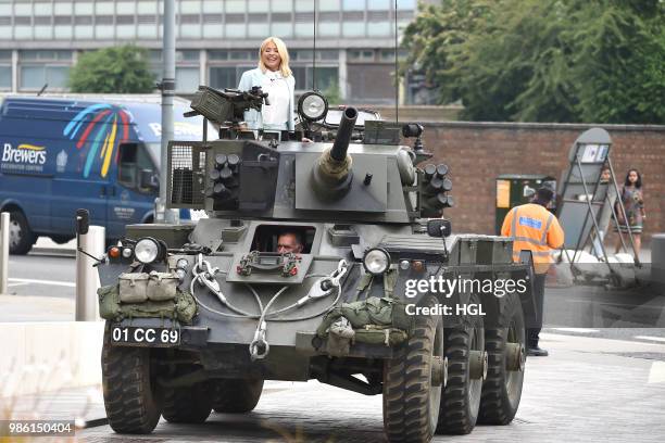 Holly Willoughby seen at the ITV Studios on June 28, 2018 in London, England.