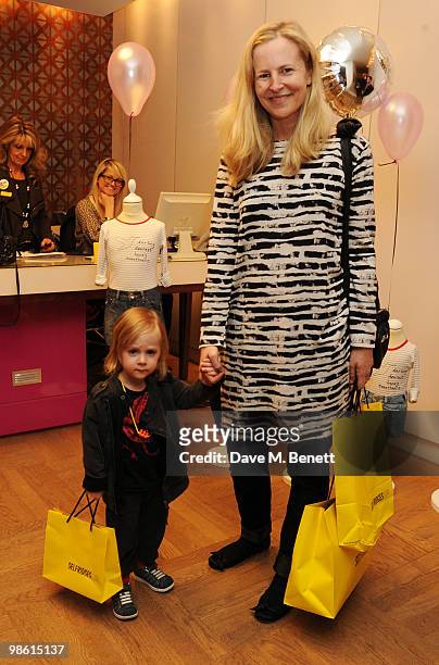 Alannah Weston attends the launch of Mary McCartney's range of limited edition children's t-shirts in aid of Sunway Children's Home in India, at...