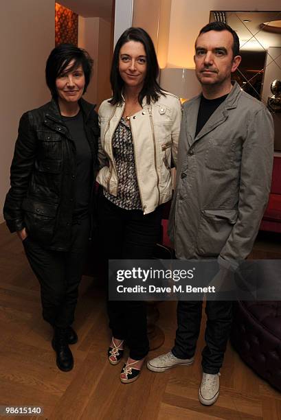 Sharleen Spiteri, Mary McCartney and Simon Aboud attend the launch of Mary McCartney's range of limited edition children's t-shirts in aid of Sunway...