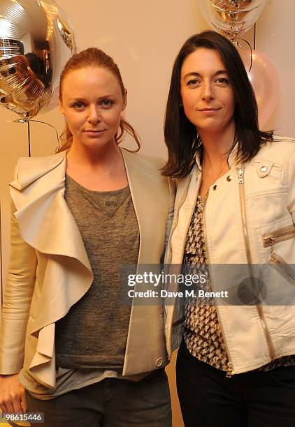 Stella and Mary McCartney attend the launch of Mary McCartney's range of limited edition children's t-shirts in aid of Sunway Children's Home in...