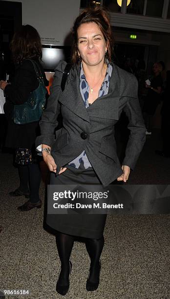 Tracey Emin attends the Art Plus Music Party, at the Whitechapel Gallery on April 22, 2010 in London, England.