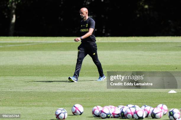 New head coach Miguel Cardoso of Nantes during the Training Session of Nantes FC on June 28, 2018 in Nantes, France.