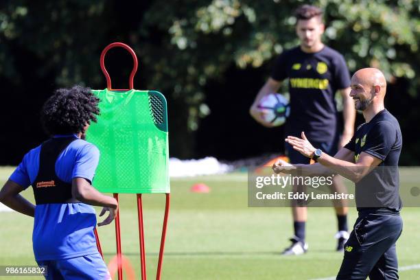 New head coach Miguel Cardoso of Nantes during the Training Session of Nantes FC on June 28, 2018 in Nantes, France.