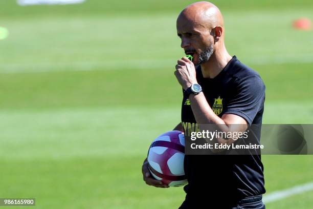 New head coach Miguel Cardoso of Nantes during the Training Session of Nantes FC on June 28, 2018 in Nantes, France.