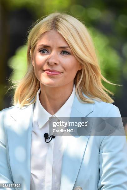 Holly Willoughby seen at the ITV Studios on June 28, 2018 in London, England.