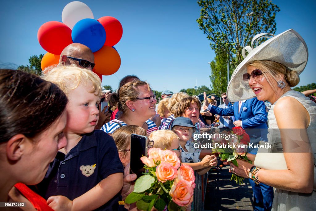 King Willem-Alexander and Queen Maxima region visit to province of Friesland