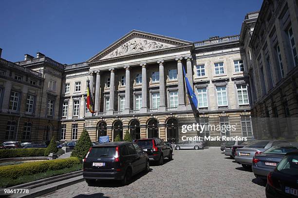 The Belgian Federal Parliament on April 22, 2010 in Brussels, Belgium. The Belgian government has effectively collapsed because the Flemish liberal...