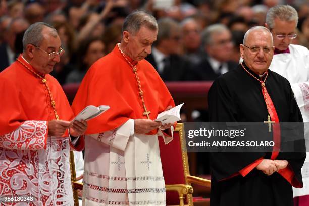 Italian Angelo De Donatis General Vicar of Rome, Spanish Luis Francisco Ladaria Ferrer prefect of the Congregation for the Doctrine of the Faith and...