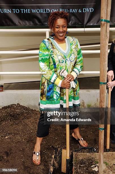 Actress CCH Pounder attends the 20th Century Fox & Earth Day Network's "Avatar" Tree Planting Event on April 22, 2010 in Los Angeles, California.