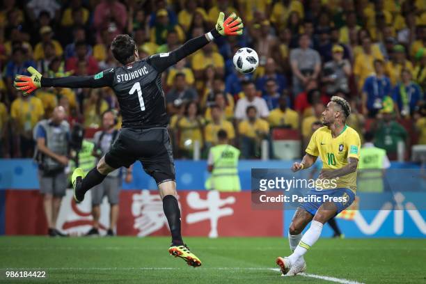 Neymar during the match between Serbia and Brazil valid for the third round of group E of the 2018 World Cup, held at the Spartak Stadium. Brazil win...