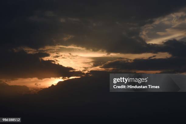 View of the clear sky over the national capital after pre-monsoon showers, on June 28, 2018 in New Delhi, India. Delhi and National Capital Regions...