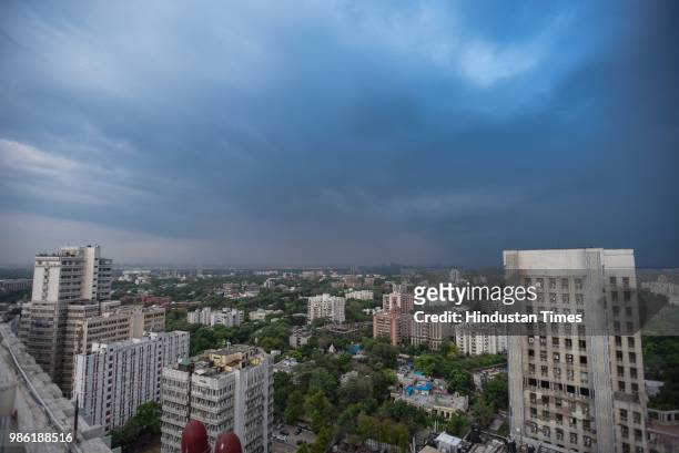 View of the clear sky over the national capital after pre-monsoon showers, on June 28, 2018 in New Delhi, India. Delhi and National Capital Regions...