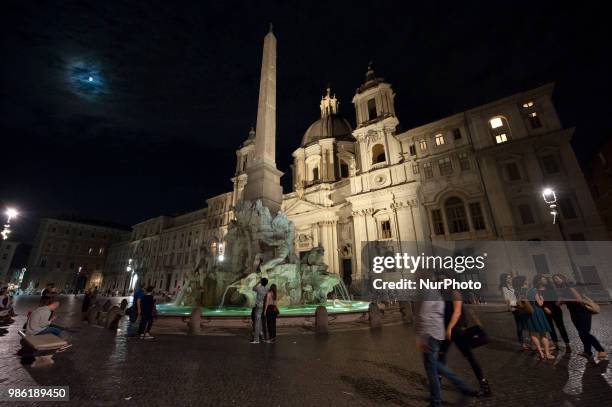 Church of Sant'Agnese in Agone, is a place of Catholic worship, a 1650 building in Baroque style with the Fountain of the Four Rivers located in the...