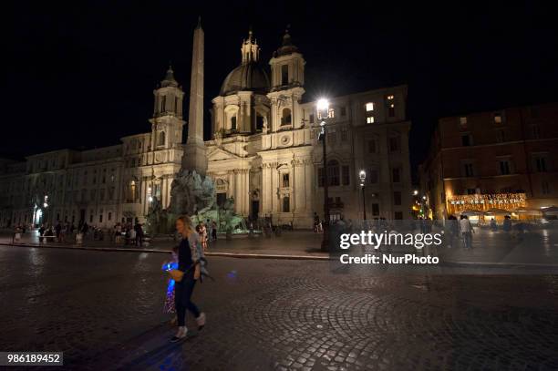 Church of Sant'Agnese in Agone, is a place of Catholic worship, a 1650 building in Baroque style with the Fountain of the Four Rivers located in the...