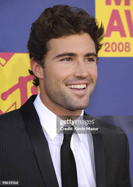 Brody Jenner arrives on the red carpet of the 2008 MTV Video Music Awards at Paramount Pictures Studios on September 7, 2008 in Los Angeles,...
