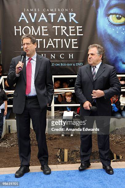 Fox Film Entertainment co- Chairmen and CEO's Tom Rothman and Jim Gianopulos attend the 20th Century Fox & Earth Day Network's "Avatar" Tree Planting...