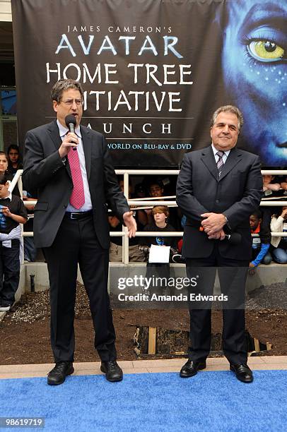 Fox Film Entertainment co- Chairmen and CEO's Tom Rothman and Jim Gianopulos attend the 20th Century Fox & Earth Day Network's "Avatar" Tree Planting...