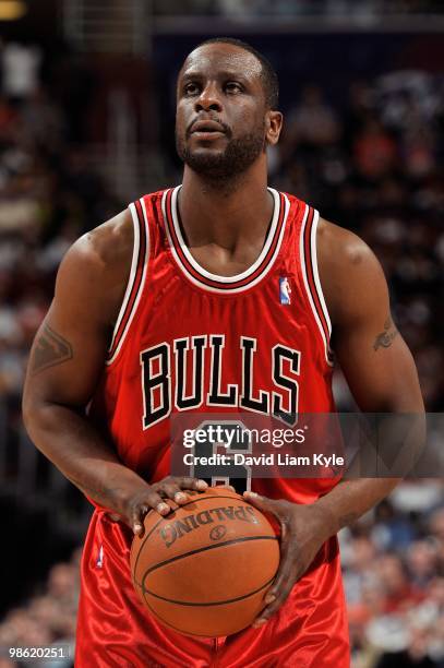 Ronald Murray of the Chicago Bulls shoots a free throw against the Cleveland Cavaliers in Game Two of the Eastern Conference Quarterfinals during the...