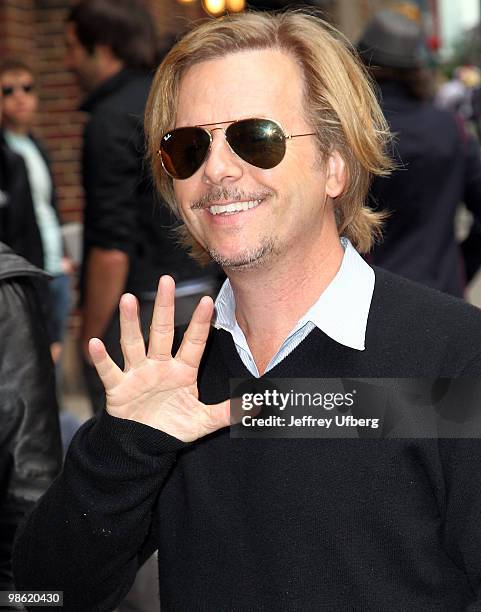 Actor David Spade visits "Late Show With David Letterman" at the Ed Sullivan Theater on April 22, 2010 in New York City.