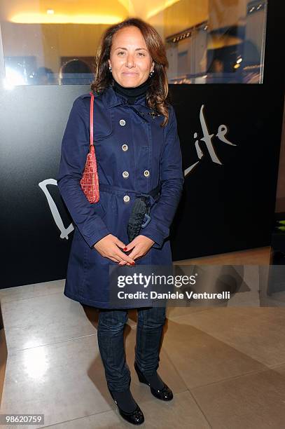 Ester Mieli attends "Double Life" book launch at the Boutique Fay on April 22, 2010 in Rome, Italy.