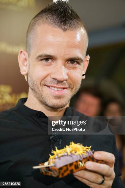 Spanish chef Dabiz Munoz presents new Magnum Campaign at the Eurobuilding Hotel on June 28, 2018 in Madrid, Spain