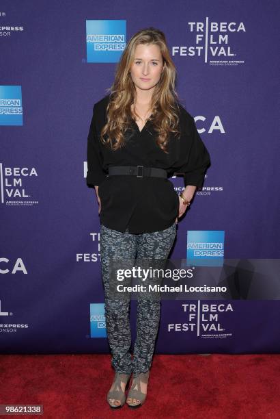 Actress Grace Gummer attends the premiere of "Meskada" during the 2010 Tribeca Film Festival at the Village East Cinema on April 22, 2010 in New York...