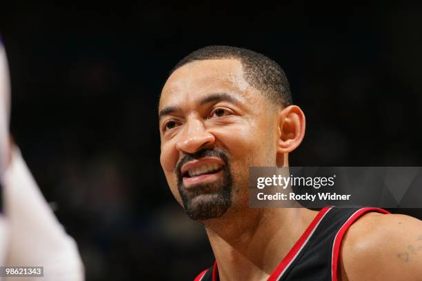 Juwan Howard of the Portland Trail Blazers looks on during the game against the Sacramento Kings on March 12, 2010 at Arco Arena in Sacramento,...