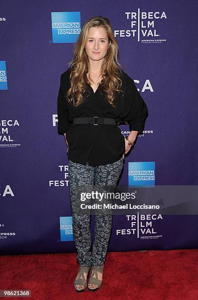 Actress Grace Gummer attends the premiere of "Meskada" during the 2010 Tribeca Film Festival at the Village East Cinema on April 22, 2010 in New York...