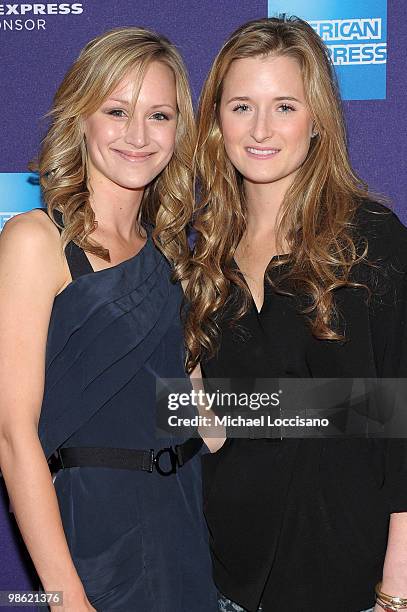 Actors Kerry Bishe and Grace Gummer attend the premiere of "Meskada" during the 2010 Tribeca Film Festival at the Village East Cinema on April 22,...