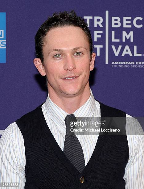 Actor Jonathan Tucker attends the premiere of "Meskada" during the 2010 Tribeca Film Festival at the Village East Cinema on April 22, 2010 in New...